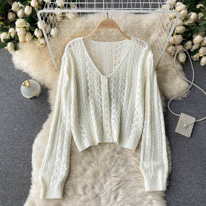 Loose sweater women's knitted cardigan coat  1603