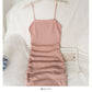 Korean tight and slim high waist knitted Hip Wrap Skirt for women  2687