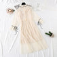New super horn sleeve nail bead sling pleated long skirt two-piece set  2459