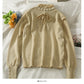 Sweet Wind Nail Bead Fliege Stehkragen Pullover Top 1822