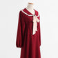 Long sleeved dress age reducing slim temperament fairy skirt bottomed skirt  2199