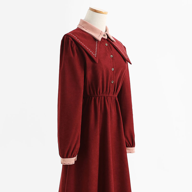 New style small fragrance high-end Corduroy Skirt backing skirt  2272