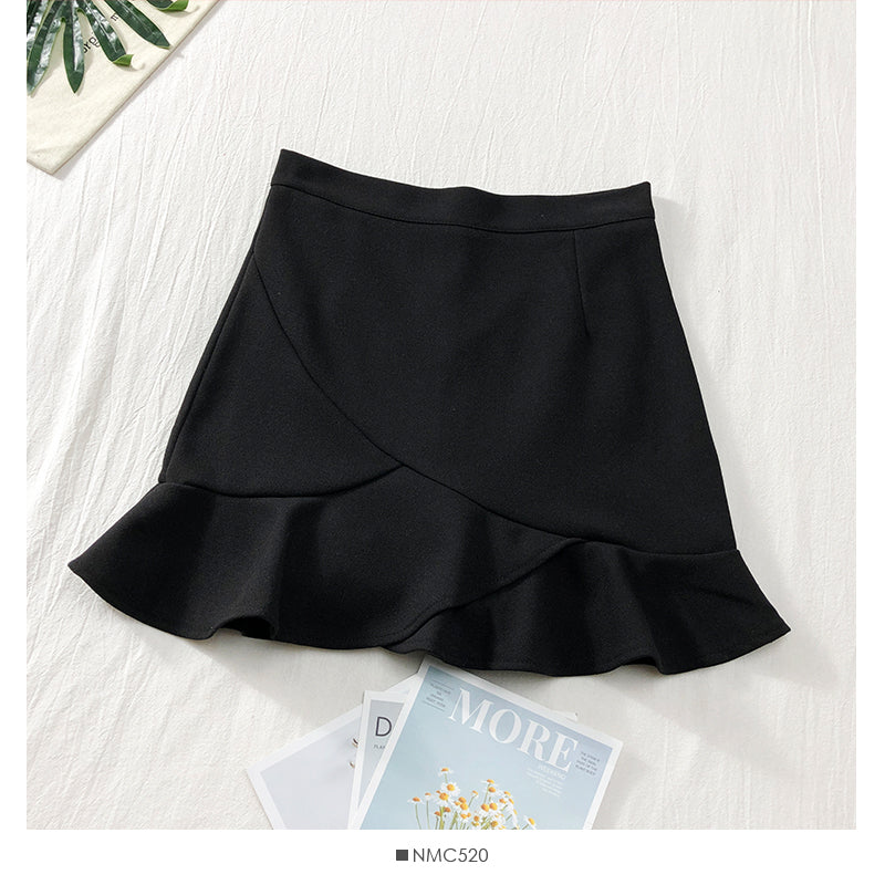Ruffled short Hip Wrap Skirt for women  2532