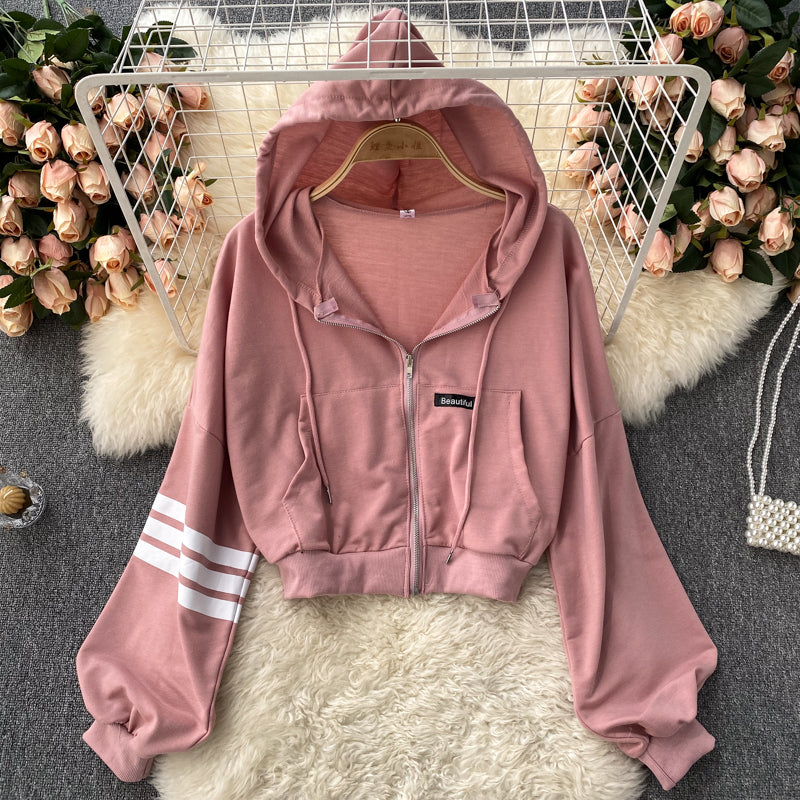 Herbst neue kurze Strickjacke Mantel Damen Casual Top 1545