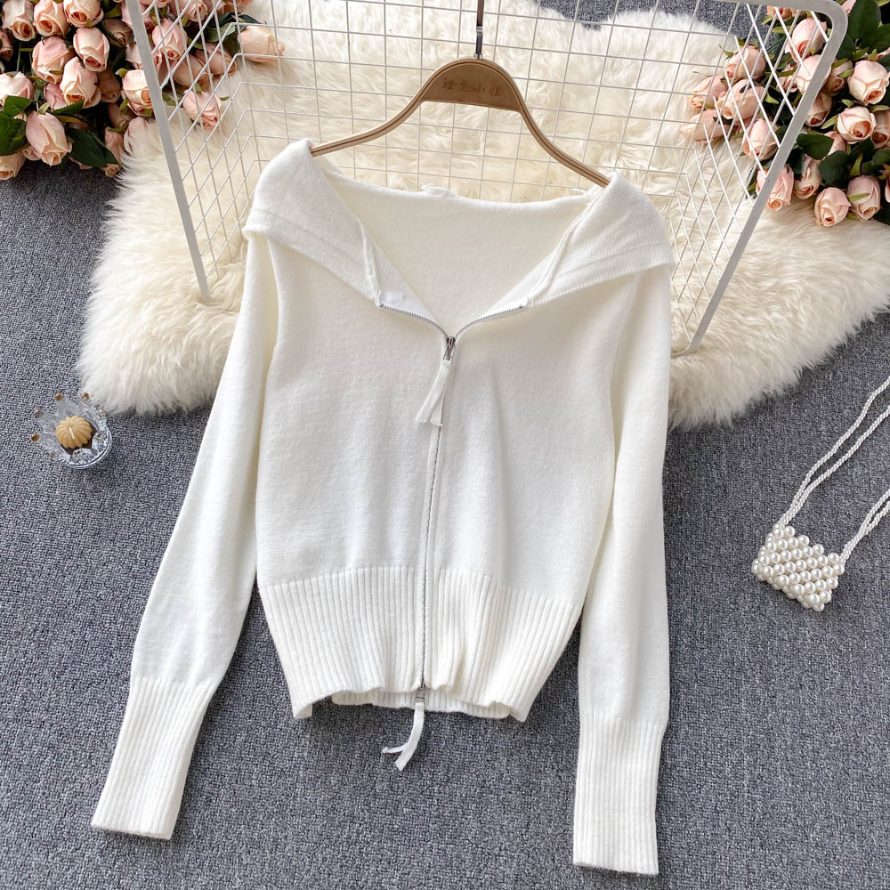 Herbst und Winter neue Kapuzenpullover Mantel Strickjacke 1624