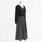 Stitched knitted dress Hepburn style small black skirt shows thin temperament bottomed skirt  2437