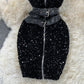 Design sense zipper Sequin glittering fashion slim fit  2781