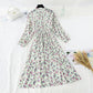 New French Vintage Chiffon lotus leaf side long skirt fairy super fairy series  2387