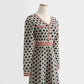 New French fashion aging foreign style small fragrance long sleeve skirt  2422