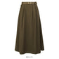 Hong Kong style retro bandage high waist thin medium length skirt  2613