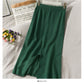 Slim and slim, medium and long split Knit Skirt, foreign style and versatile  2671