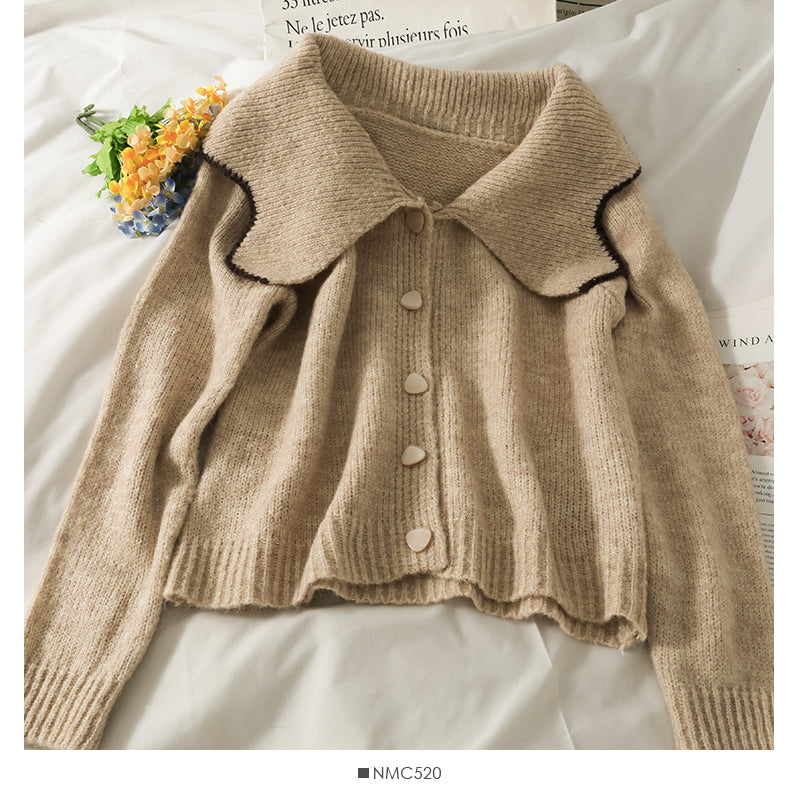 Vielseitiger neuer schlanker kurzer Cardigan für Damen 1754