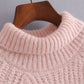 Loose knit turtleneck sweater for women  1353