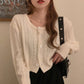 New, soft sweater, loose, languid twist cardigans  1431