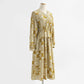 Floral dress gentle temperament national style thin bottomed dress  2327