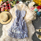 Floral strapless dress  3279