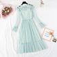 French first love skirt retro super fairy suspender bottom skirt two-piece set  2367