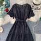 Super fairy sweet skirt waist Ruffle Dress large swing skirt long skirt  3132
