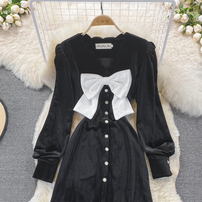 Gesäßkleid aus Temperament-Samt mit Fischschwanz 3270