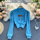 Vielseitiger Pullover Damen Koreanischer Slim Design Kettenpullover 1578