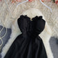 V-neck suspender with open back and big swing sexy skirt  2771