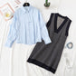 Knitted dress female autumn winter shirt vest skirt sweater skirt net red suit skirt  2351