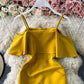 One shoulder Strapless Strapless TIGHT SKINNY Hip Wrap Dress  3311