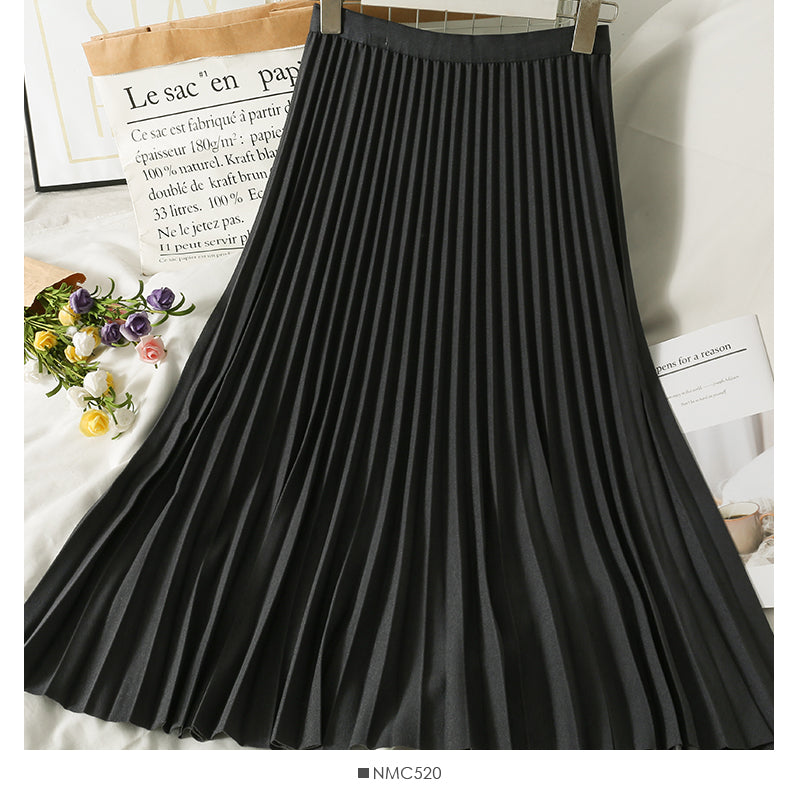 Retro High Waist slim versatile skirt  2557
