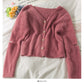 Sweater women's autumn wear broken copper long sleeve single breasted cardigan top  2004