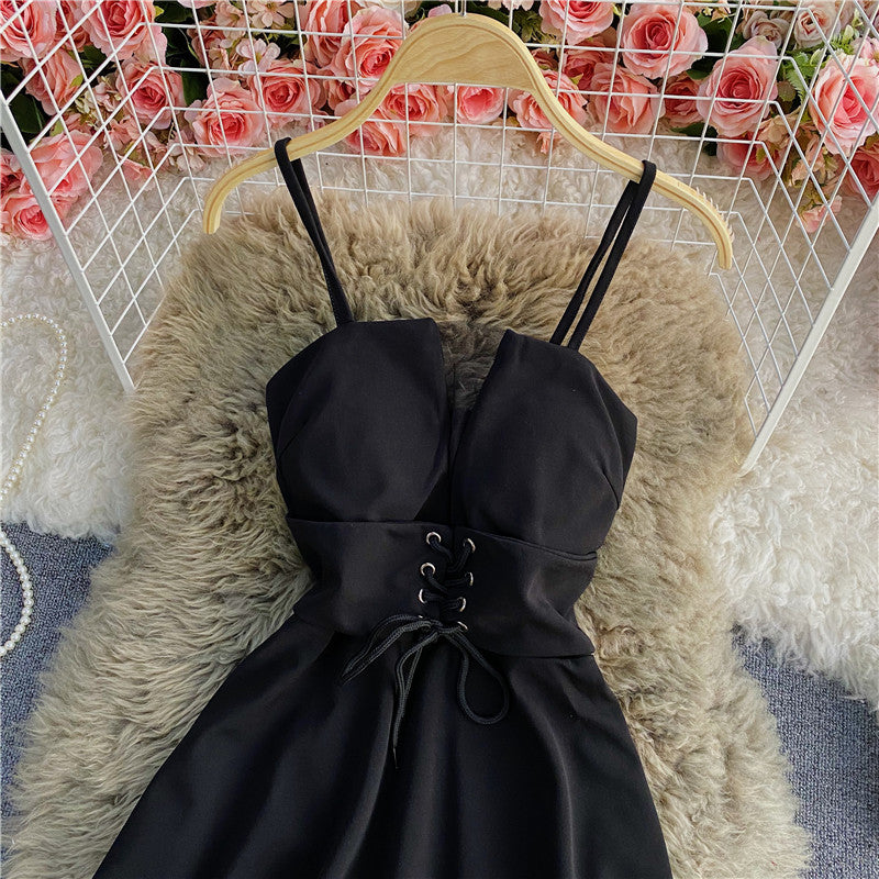 Sexy suspender skirt A-line skirt short skirt  2725