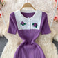 A long skirt with elegant temperament, slim waist and high height  3348