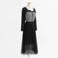 Women's stitched mesh small fragrant dress  2338