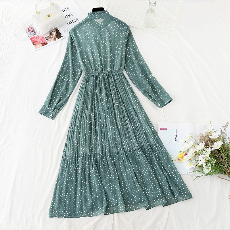New style with long coat and French pleated skirt inside  2401