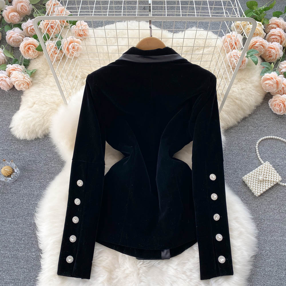 Small fragrance retro premium velvet waist  1567