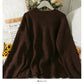 Retro loose and thin medium and long split Pullover Sweater for women  2081