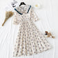 Vintage Floral Chiffon Dress  2193