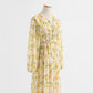 Vintage V-Neck long sleeve fairy Sen long skirt  2188