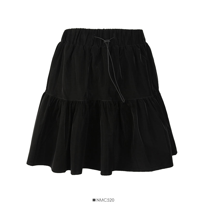 Slim skirt women's new solid color versatile skirt  2558