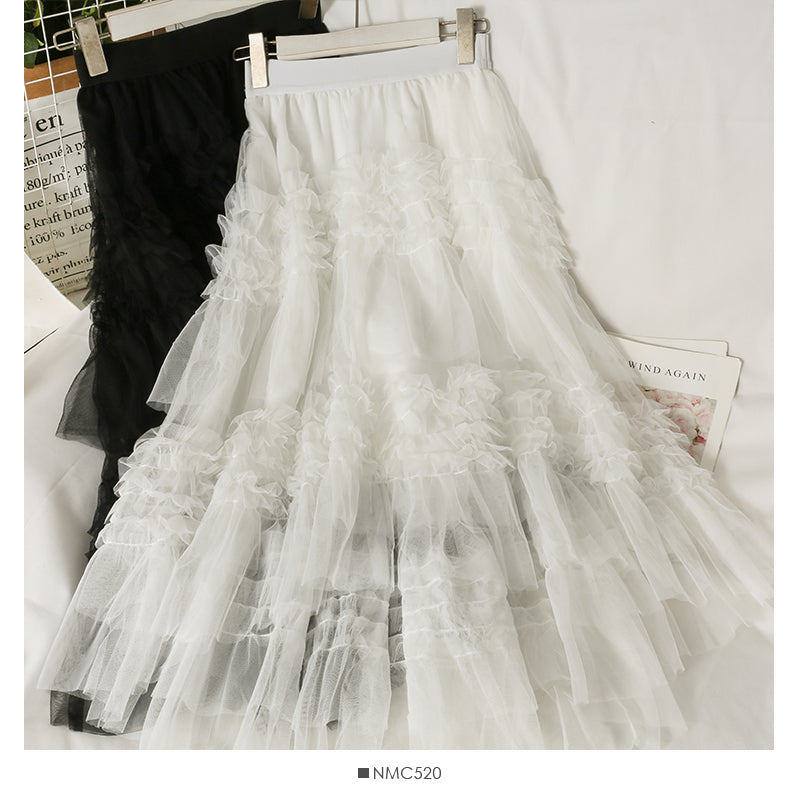 Foreign style versatile high waist skirt  2512