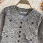 Small fragrance woven short V-neck coat for women  1676