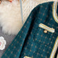 High end light luxury small fragrance celebrity tweed coat female  1660