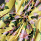 Gelbes Blumenkleid in A-Linie 1307