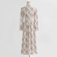 Women's floral dress thin chiffon skirt bandage gentle wind tea break skirt  2179