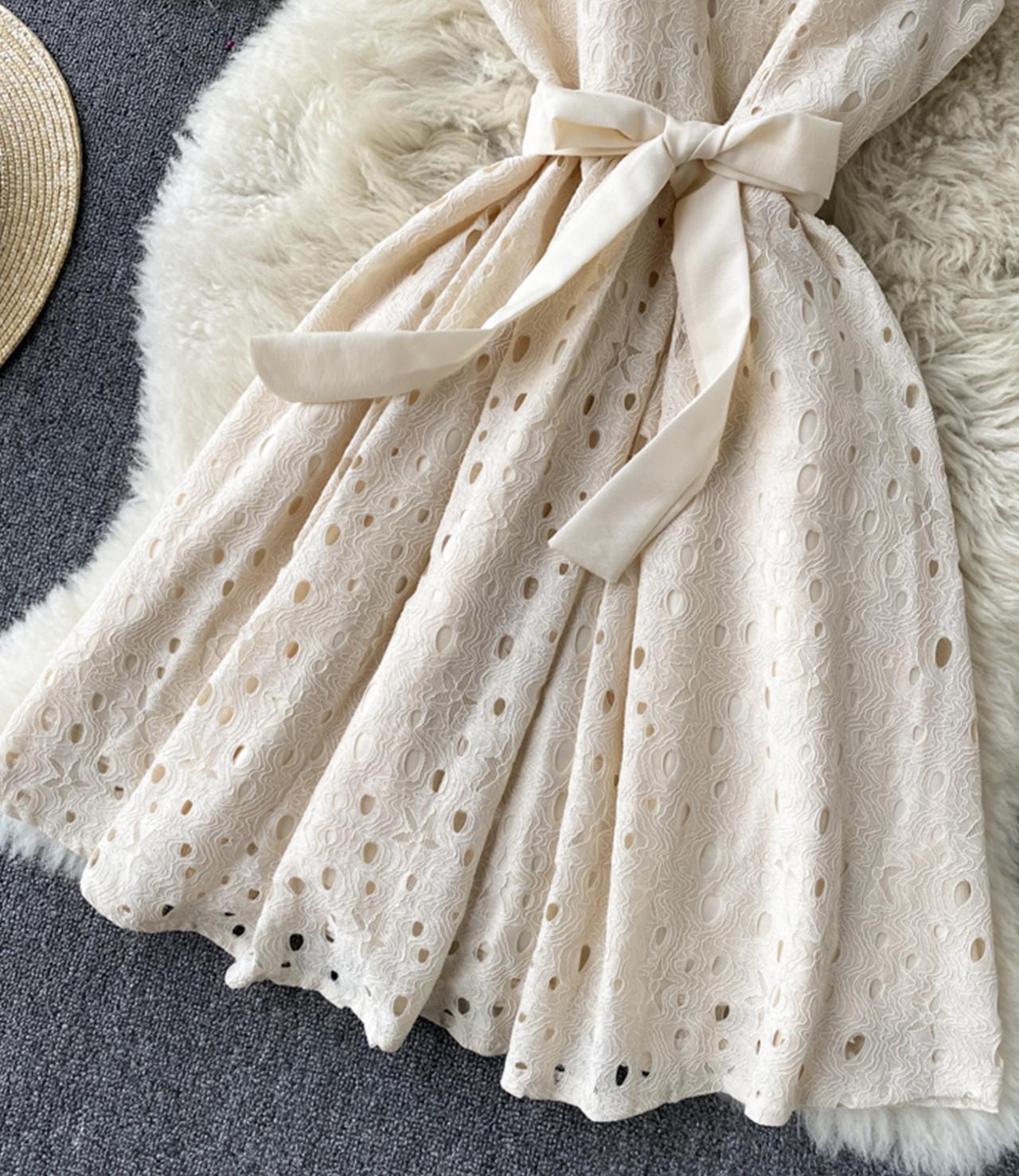 Cute v neck short dress A line fashion dress  1320