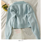 Sweater women's Linen embroidered short Knitted Top  1763