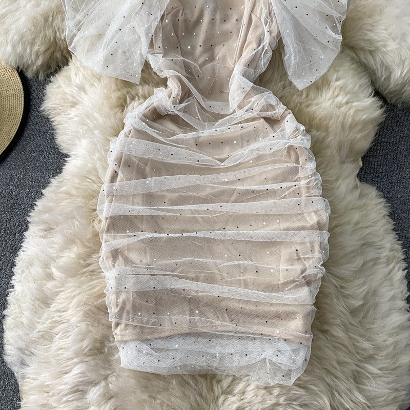 Suspender tight skirt summer new sweet fairy skirt  3040