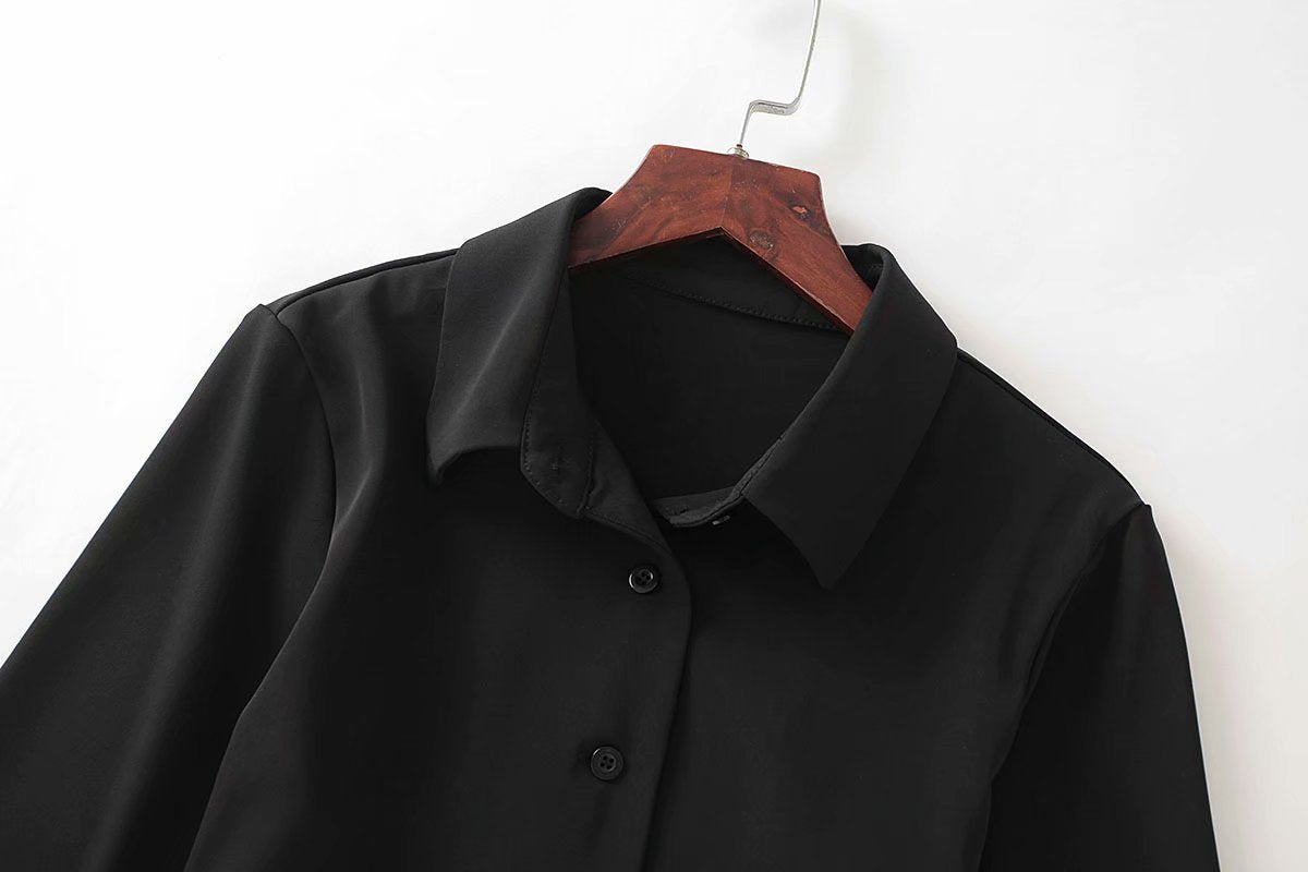 Herbst kurzes personalisiertes Revers kurzes Hemd einreihige Jacke 1383