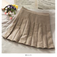 Hong Kong style retro high waist slim casual pleated skirt women  2479