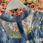 Temperament: schmale Taille mit Netzstickerei Kleid 2959