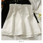 Korean irregular bandage, high waist, thin, foreign style, pleated skirt, female  2524